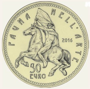 2016 Italian Gold 50 Euro Fauna in Art Masterpieces