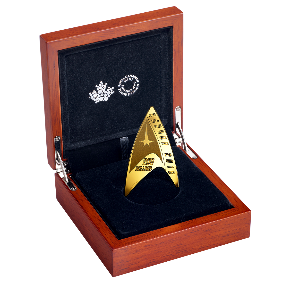 Canada 2016 Star Trek Gold $200 Delta Coin Box