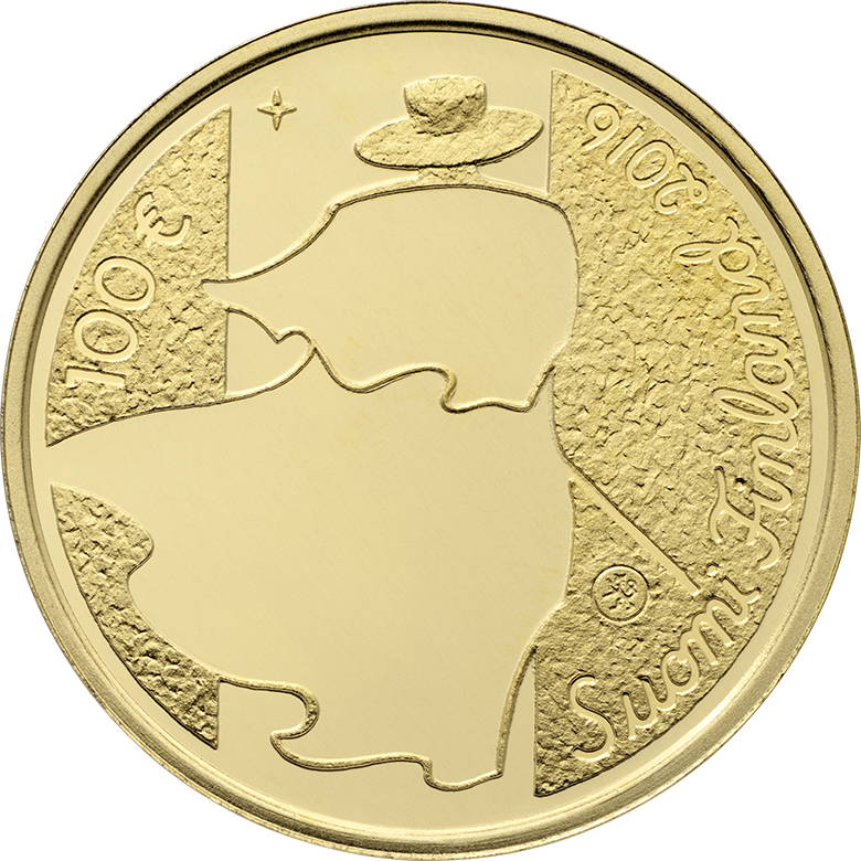 Finland 2016 Eino Leino Gold €100 Coin Reverse