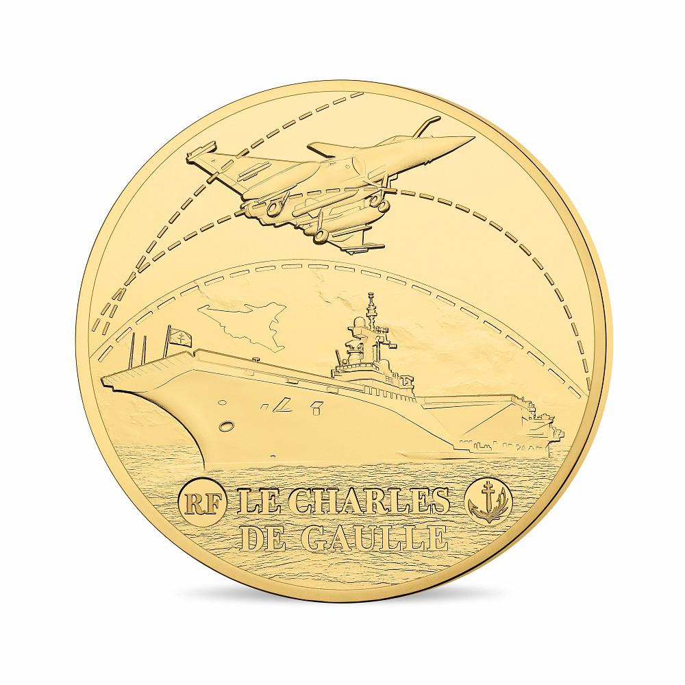 France 2016 Charles de Gaulle Gold 50 Euro Coin Obverse