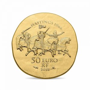France 2016 Queen Matilda Gold 50 Euro Coin Reverse