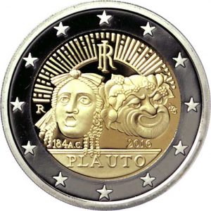 Italy 2016 Plautus Commemorative 2 Euro Coin