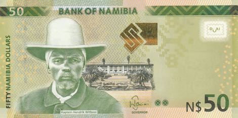 Namibia 50 Dollar Banknote 2016 P13g Obverse