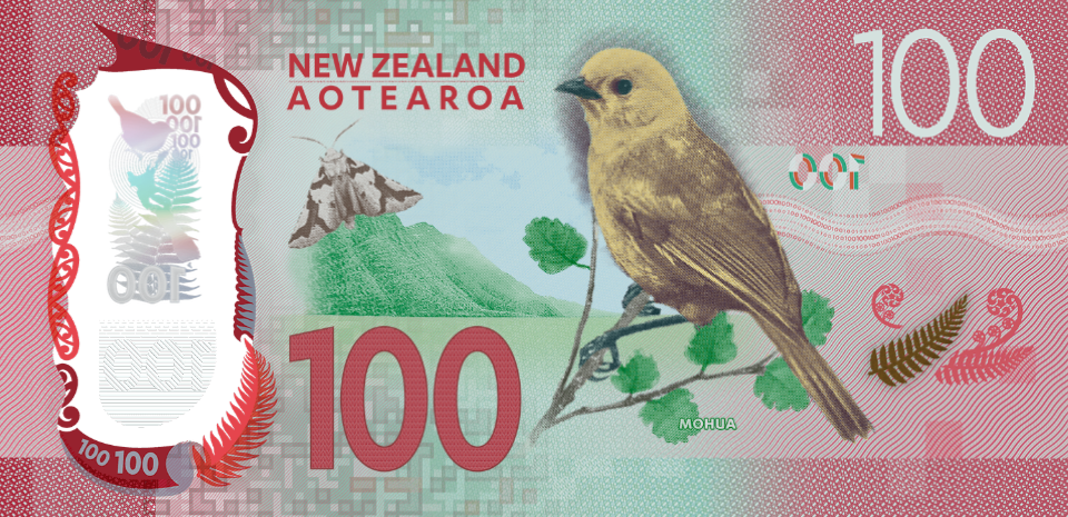 New Zealand Series 7 $100 Banknote Reverse