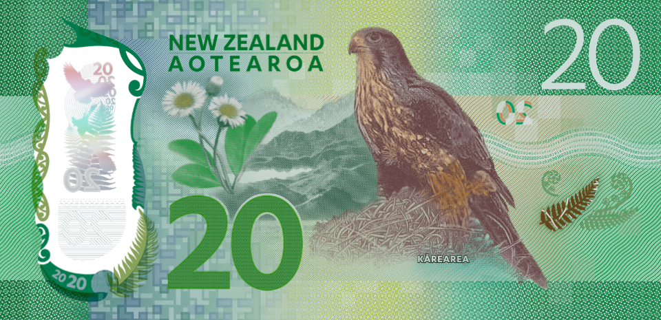 New Zealand Series 7 $20 Banknote Reverse