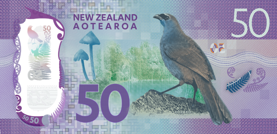 New Zealand Series 7 $50 Banknote Reverse