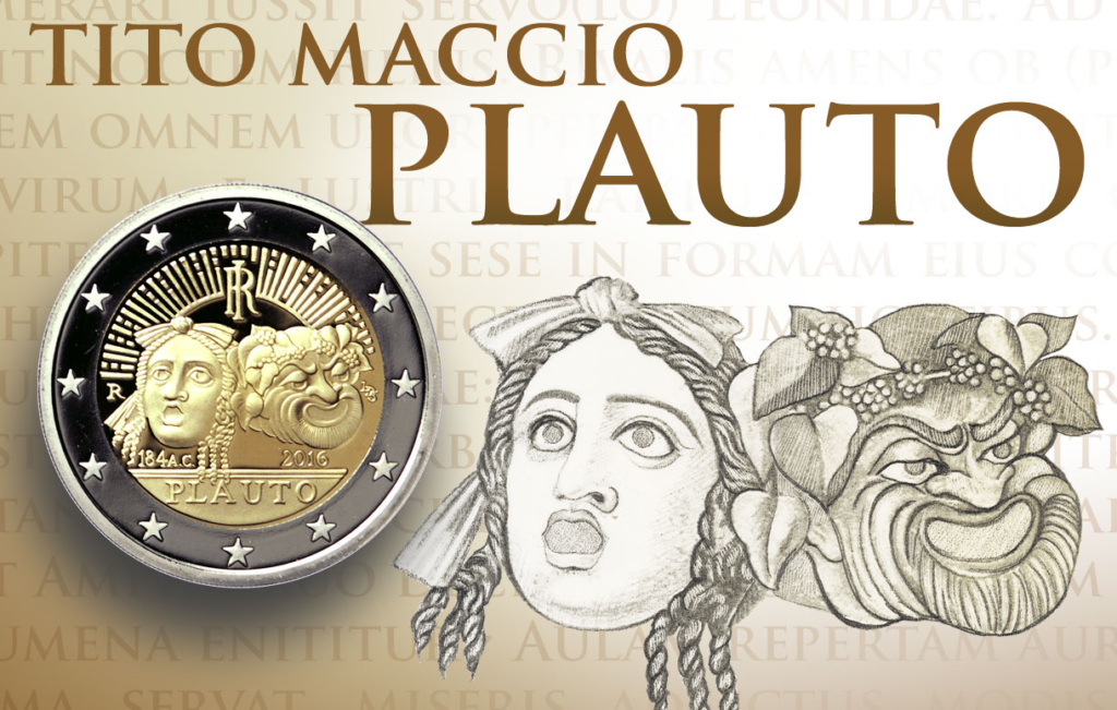 Italy 2016 Plautus Commemorative 2 Euro Coin Splash Image