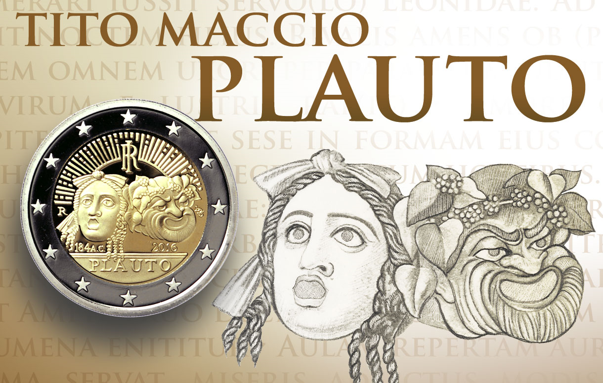 Italy 2016 Plautus Commemorative 2 Euro Coin Splash Image