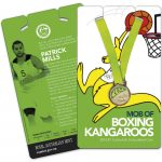 Australia 2016 Olympics Coxing Kangaroo $1 Coin on Basketball Card