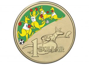 Australia 2016 Olympics Mob of Roos $1 Coin Reverse