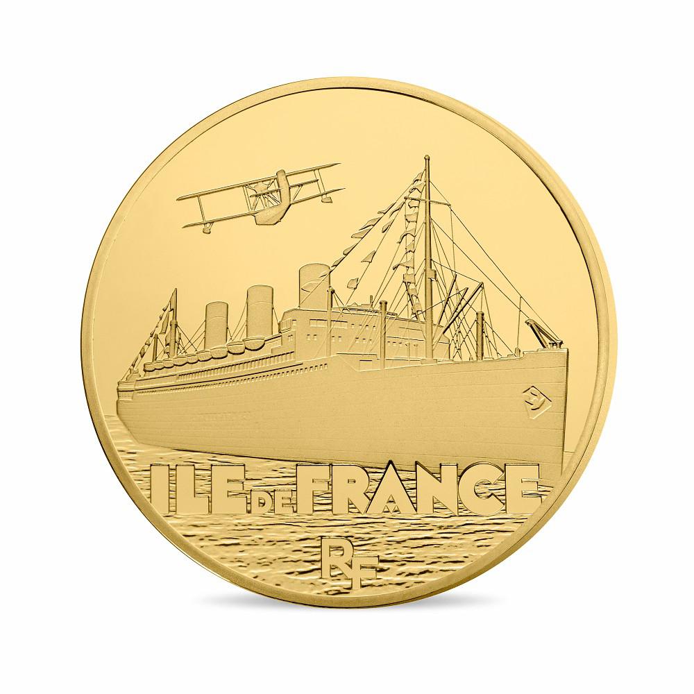 France 2016 Gold 50 Euro Coin - Ile de France Reverse