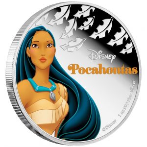 2016 Disney Princess Pocahontas 1oz Silver Coin Reverse