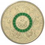 Australia 2016 Olympic Team $2 Coin - Green Ring Reverse