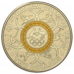 Australia 2016 Olympic Team $2 Coin - Gold Ring Reverse