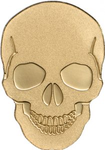Palau 2016 Golden Skull $1 Coin Reverse