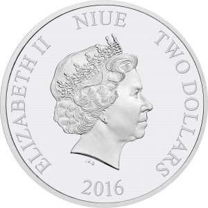 2016 Disney Season's Greetings Silver 1oz Coin Obverse
