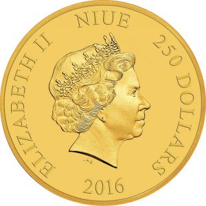 Classic Star Wars Series Gold $250 Coin Obverse