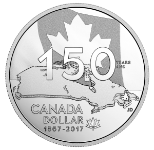 Canada 2017 Special Silver Dollar Our Home and Native Land Reverse