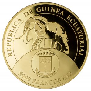 Equatorial Guinea 2017 Trump Inauguration 5000 Franc Gold Coin Obverse