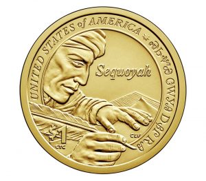 USA 2017 Sequoyah Native American Dollar Reverse