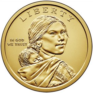 USA  Sacagawea Native American Dollar Coin Obverse