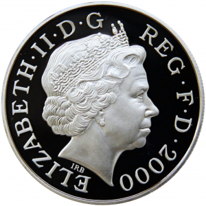 1998 Ian Rank-Broadley Effigy of Queen Elizabeth II - AKA 4th Portrait