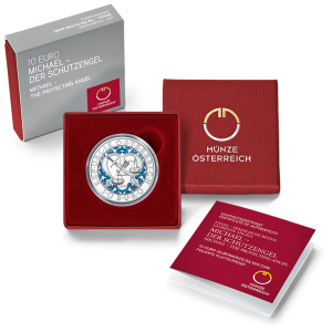 Austria 2017 Archangel Michael - The Protecting Angel Silver Coin in Box