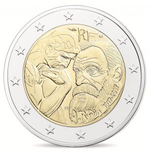 France 2017 Auguste Rodin €2 Obverse