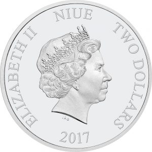 Star Wars Classic Coin Series 2017 Silver $2 COin Obverse