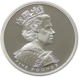 United Kingdom 2002 Golden Jubilee Crown Coin obverse