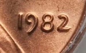 USA 1982 Small Date 1c Variety