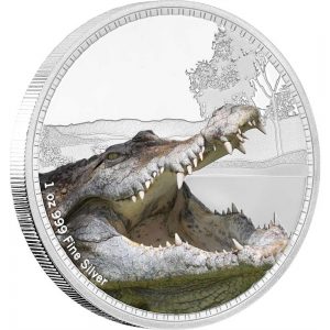 2017 Kings of the Continents Saltwater Crocodile Coin Reverse