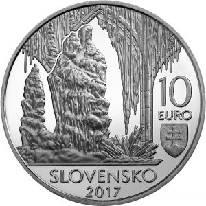 Slovakia 2017 Caves of the Slovak Karst Silver 10 Euro Coin Obverse