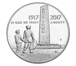 USA 2017 Boys Town Centennial Commemorative Half Dollar Coin Obverse