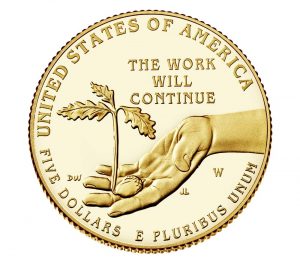 USA 2017 Boys Town Centennial Commemorative Gold 5 Dollar Coin Reverse