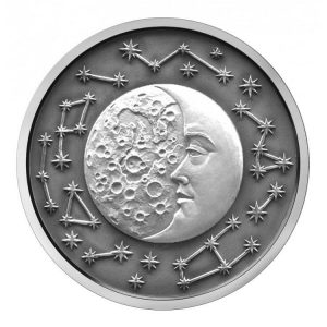 2017 Moon - Art Mint Celestial Bodies Coin Reverse