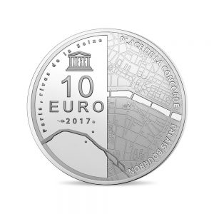 France 2017 Place de le Concorde and Palais Bourbon Silver Coin Obverse