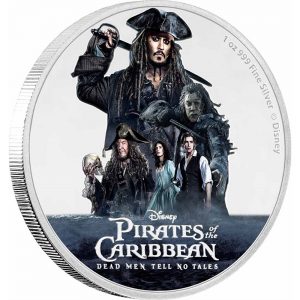 2017 Pirates of the Caribbean 1oz Silver Coin Reverse