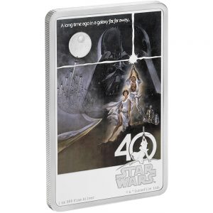 2017 Star Wars 40th Anniversary 1oz Silver Coin Reverse