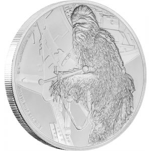 Classic Star Wars 2017 Chewbacca1oz  Silver Coin Reverse