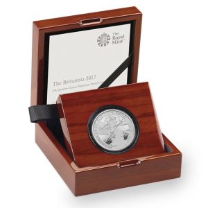 UK 2017 Proof Britannia 1/4 ounce Platinum Coin in Box