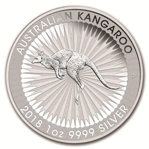 Australia 2018 Perth Mint Silver Kangoroo 1oz Reverse