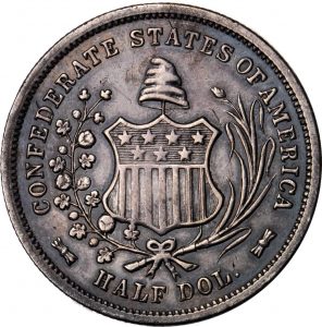 1861 Confederate Half Dollar Reverse
