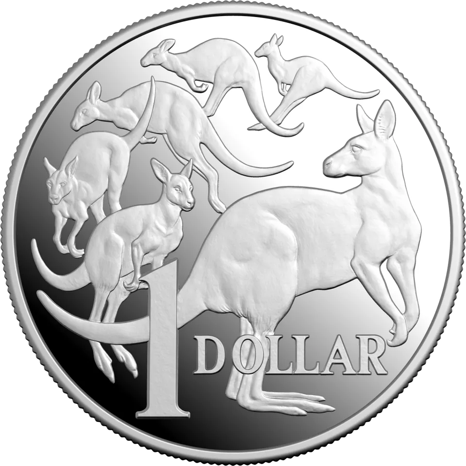 2026 Kangaroo Series $1 one ounce silver proof coin with six kangaroos