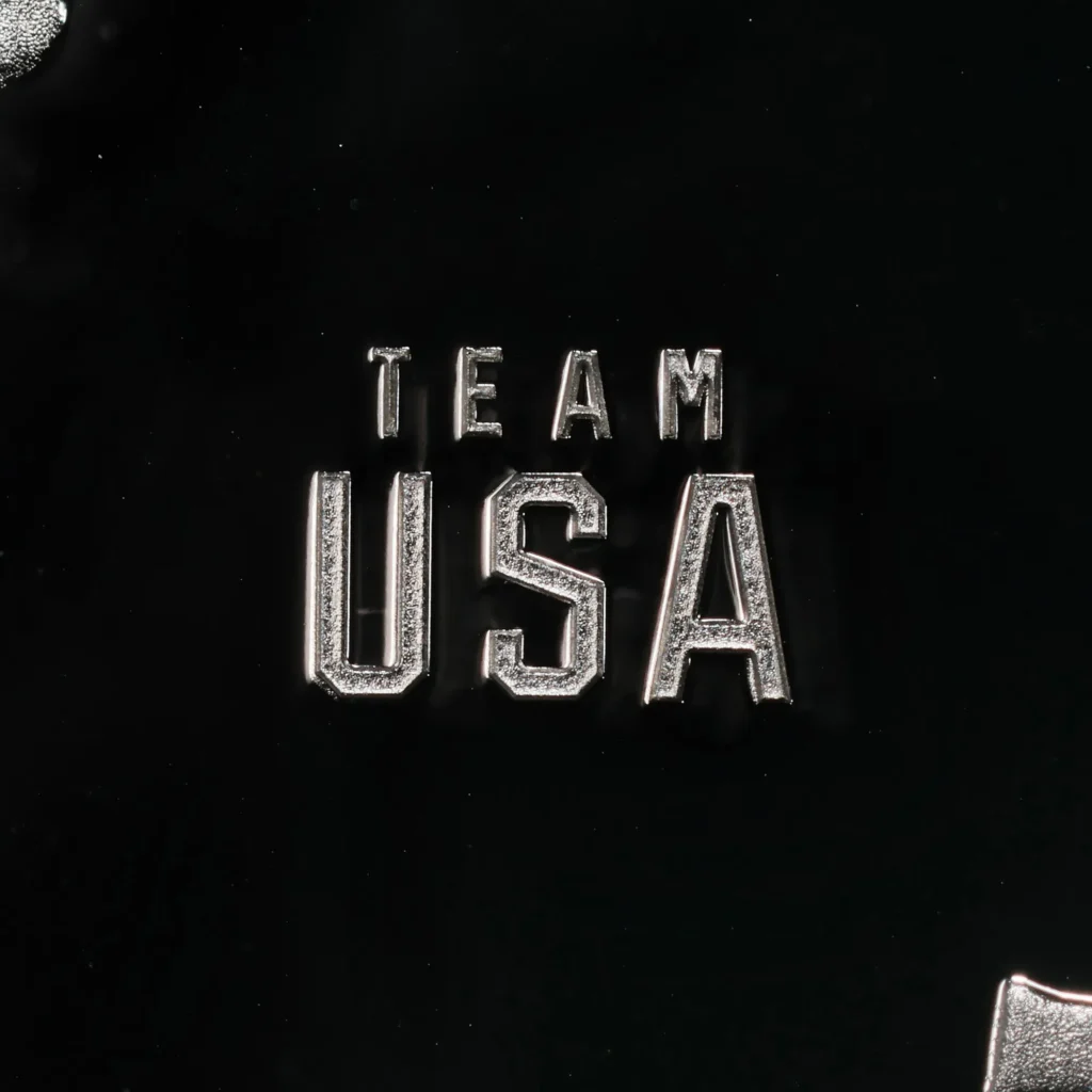 Detail of the TEAM USA privy mark in the right obverse field of the 2026 proof Silver Eagle
