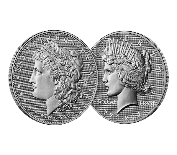2026 Diamond Field Morgan dollar and Peace dollar obverses shown side by side
